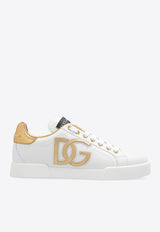 Portofino Logo Patch Low-Top Sneakers