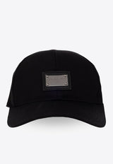 Logo Tag Embellished Baseball Cap