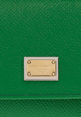 Logo-Plate Leather Wallet