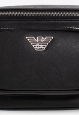 Logo Plaque Belt Bag in Faux Leather