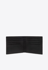 Logo Plaque Leather Bi-Fold Wallet