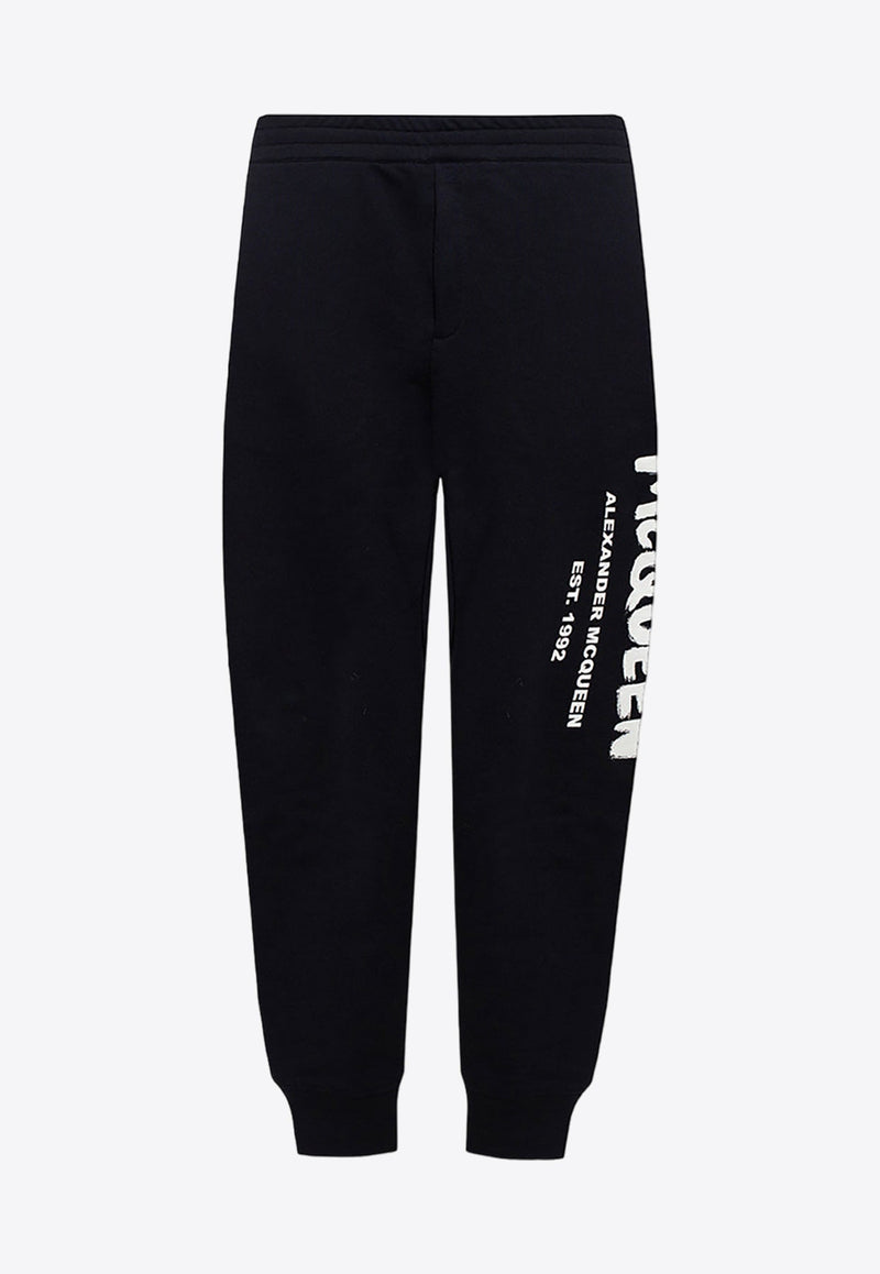 Graffito Logo Print Track Pants