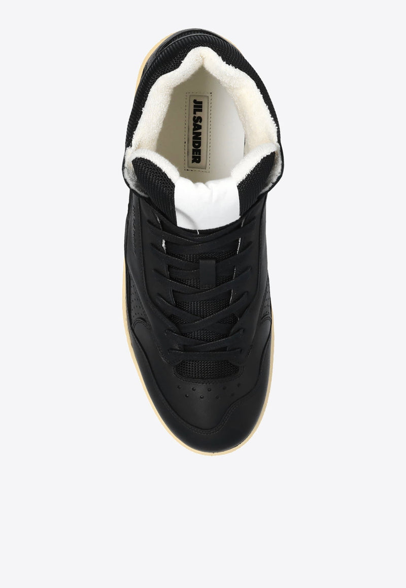 Basket High-Top Leather Sneakers