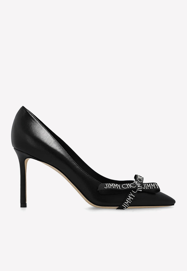 Romy 85 Leather Pumps