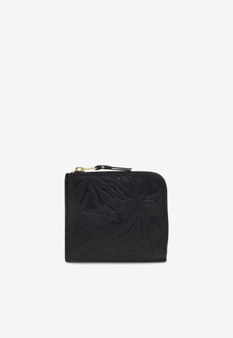 Forest Embossed Zip-Around Pouch