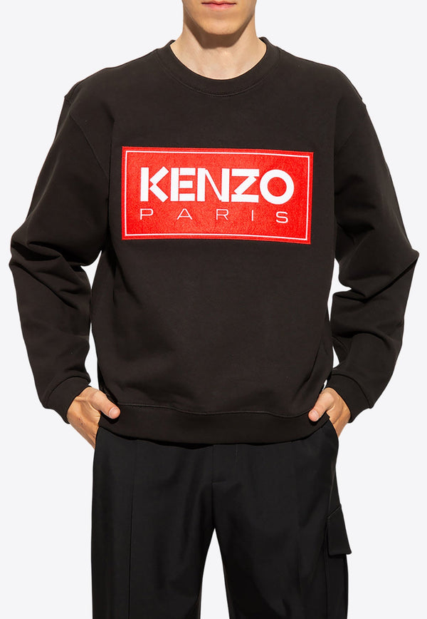 Logo-Patch Pullover Sweatshirt