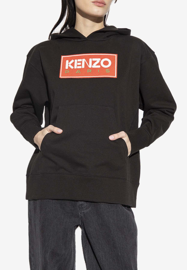 Logo-Patch Hooded Sweatshirt