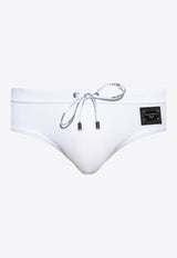 Logo Plate Swimming Briefs