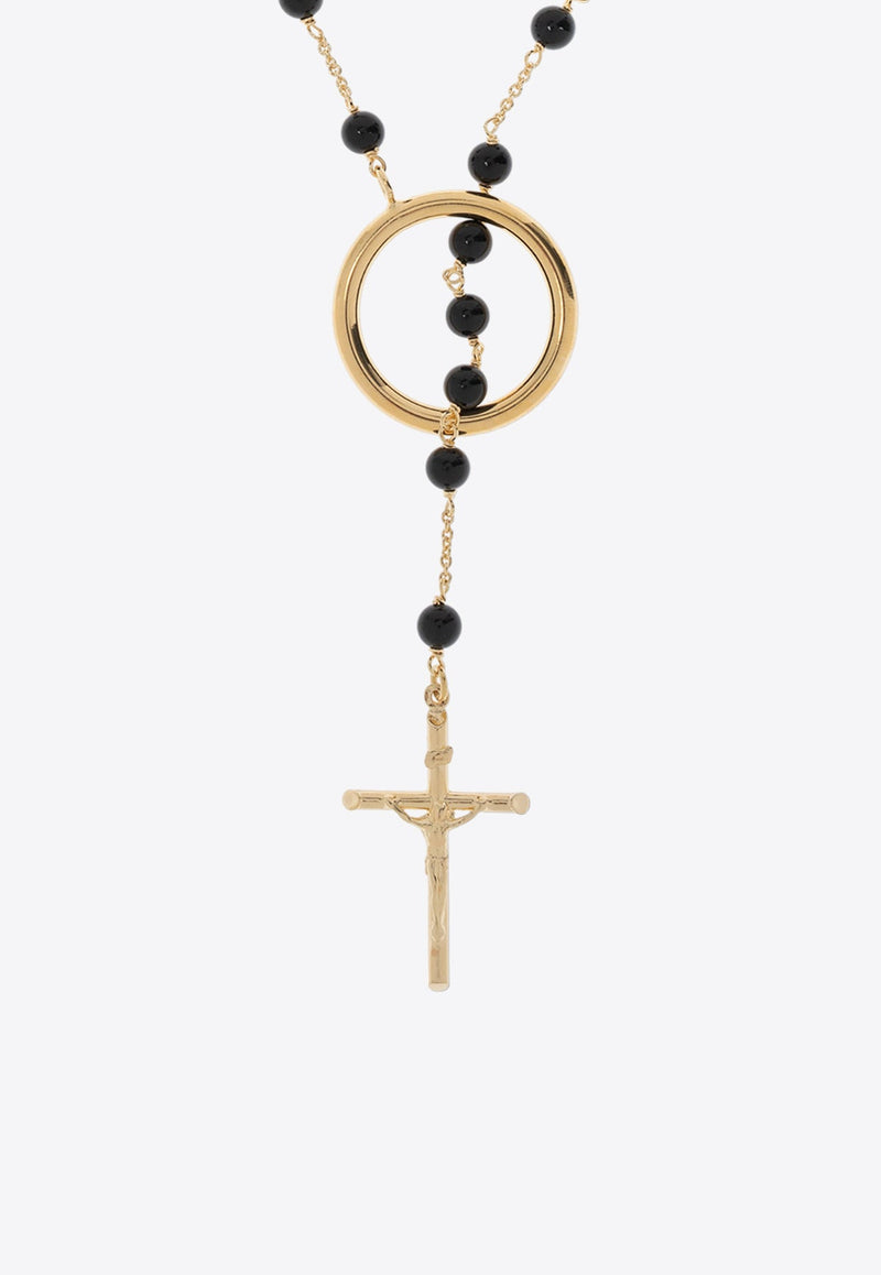 Rosary Motif Necklace