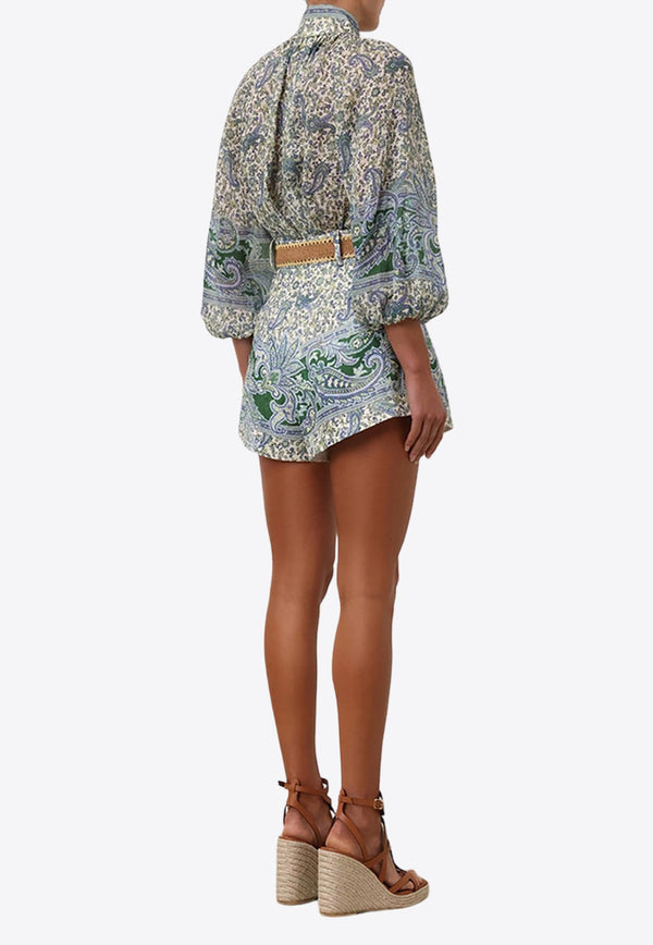 Ottie Paisley Print Billow Blouse