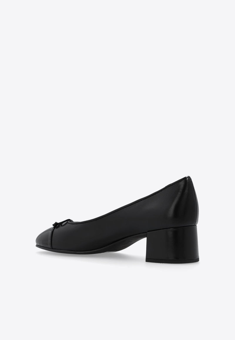 45 Cap-Toe Leather Pumps