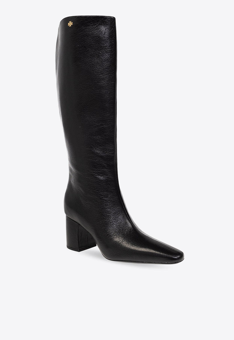 70 Tall Banana Leather Knee-High Boots