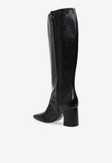 70 Tall Banana Leather Knee-High Boots