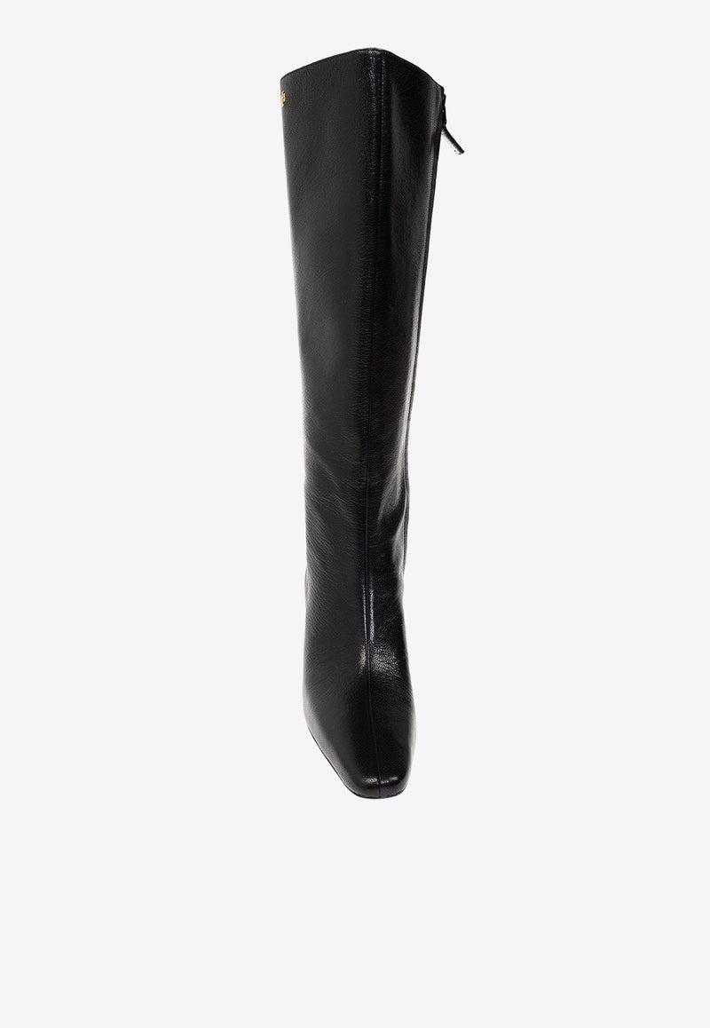 70 Tall Banana Leather Knee-High Boots