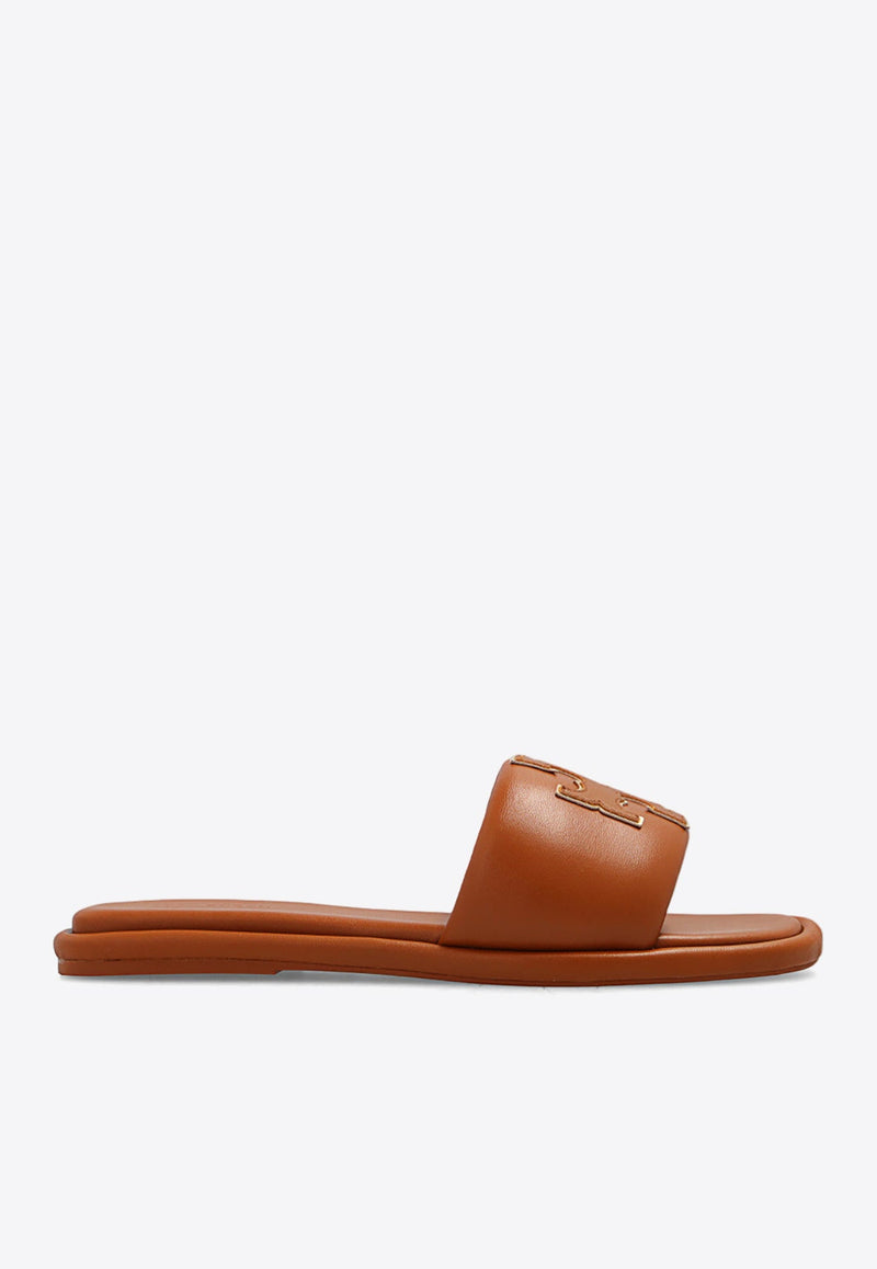 Double T Sport Leather Flat Sandals