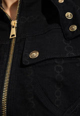 Stand-Up Collar Denim Jacket