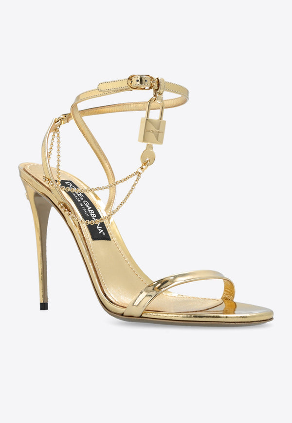 Keira 105 Leather Chain-Link Sandals
