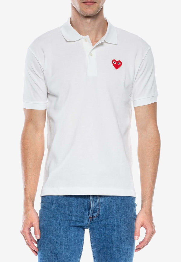 Heart Patch Polo T-shirt