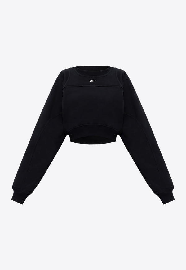 Two-Layer Cropped Sweatshirt