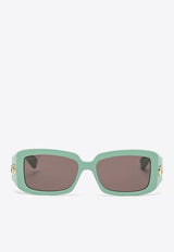 Acetate Rectangular Sunglasses