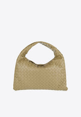 Small Hop Shoulder Bag in Intrecciato Leather