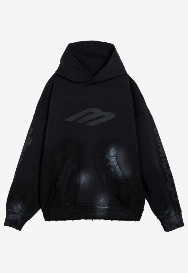 3B Stencil Distressed Hoodie