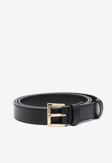 Triangle-Logo Leather Belt