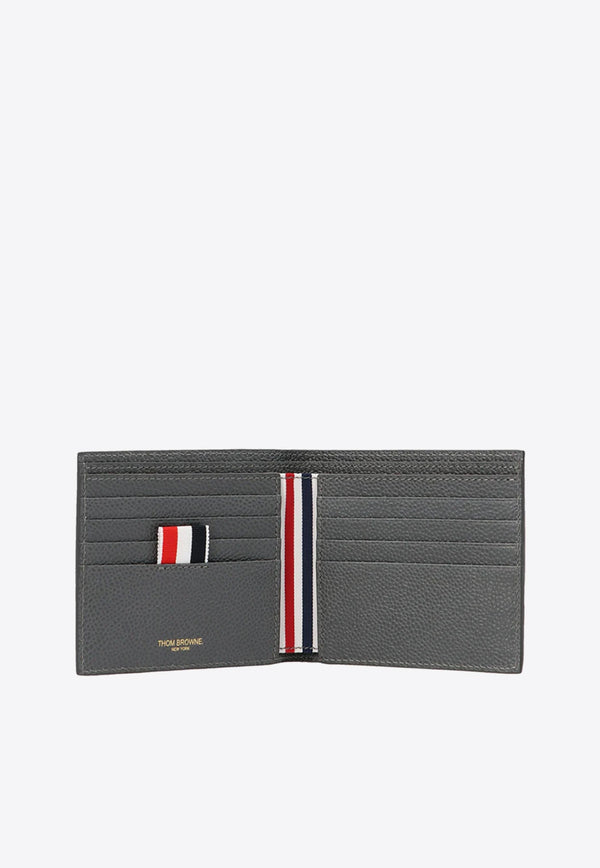 4-bar Stripe Bi-Fold Leather Wallet