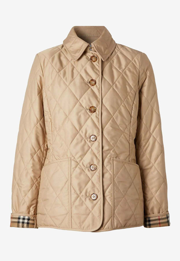 Diamond-Quilted Jacket