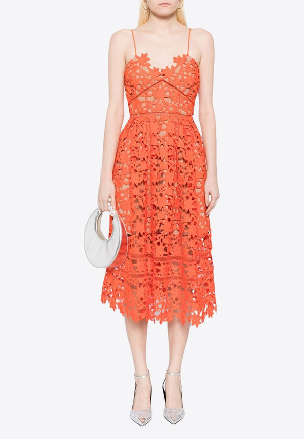 Azaelea Floral-Lace Midi Dress