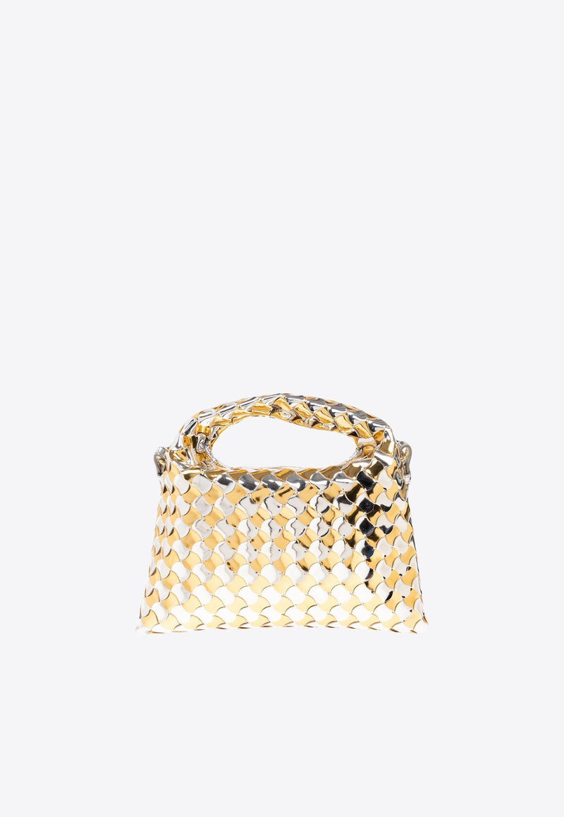 Mini Hop Crossbody Bag in Intrecciato Leather