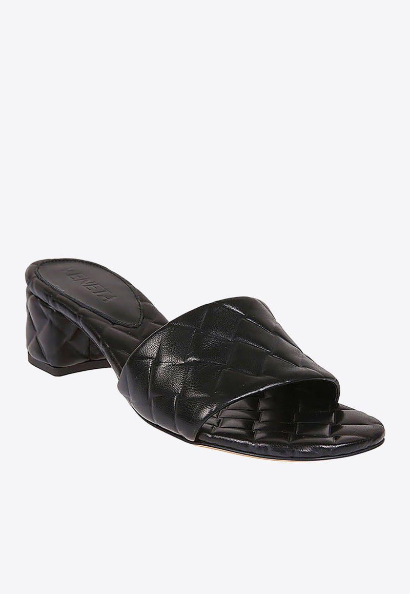 Amy 45 Intreccio Leather Mules