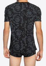 Barocco Print Crewneck Undershirt