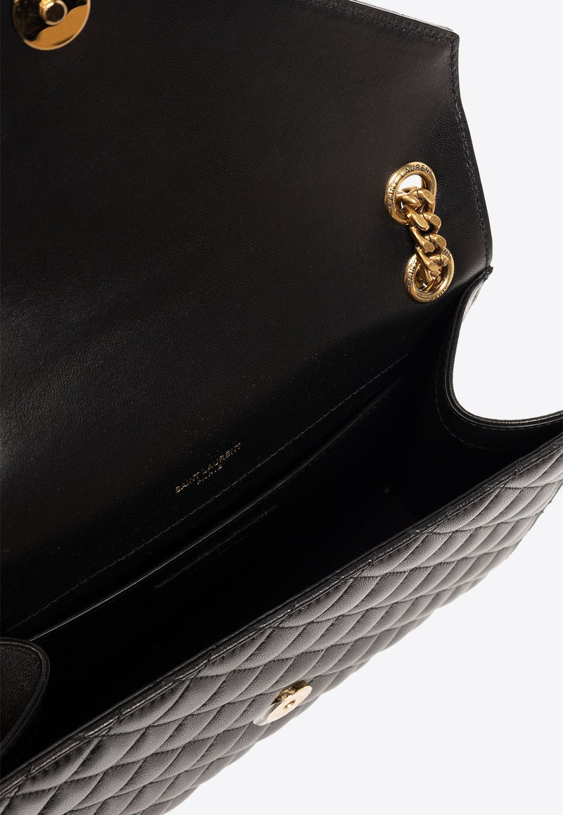 Medium Envelope Shoulder Bag in Leather