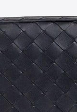 Medium Intrecciato Leather Pouch Bag