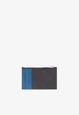 Intrecciato Leather Zip Cardholder