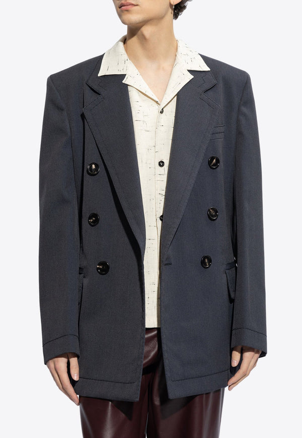 Double-Breasted Wool Blazer