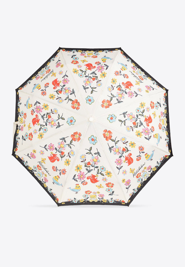 Floral Print Foldable Umbrella