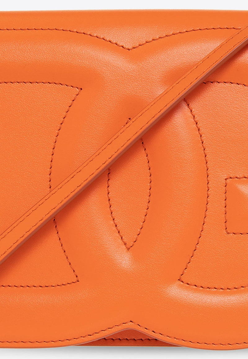 DG Logo Leather Shoulder Bag