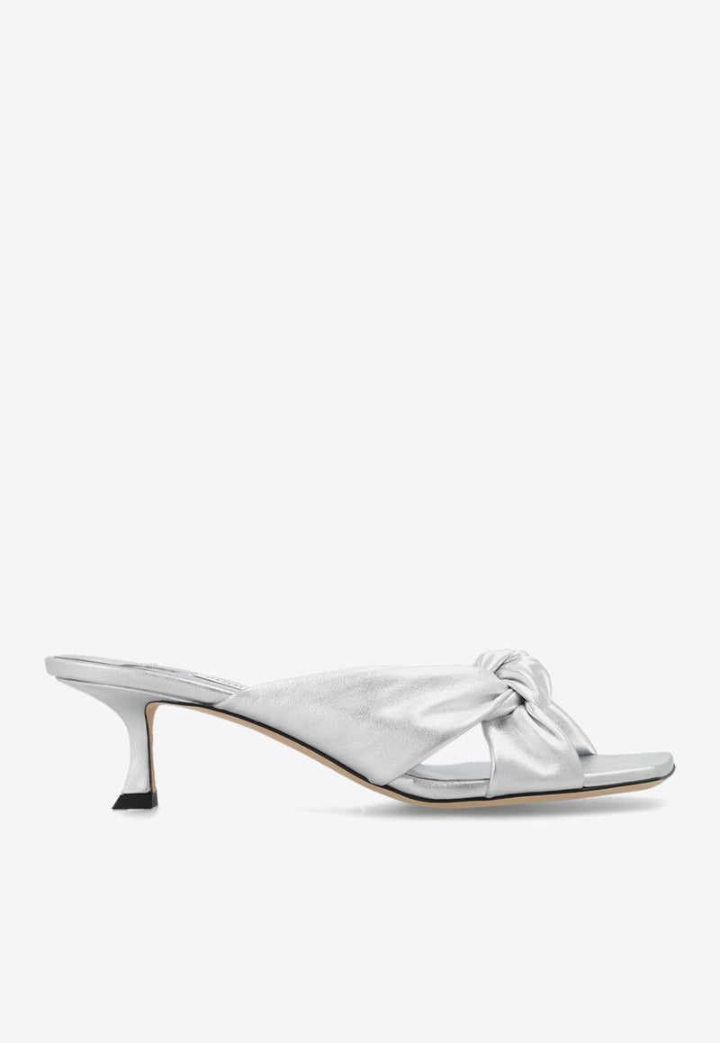 Avenue 50 Metallic Leather Mules