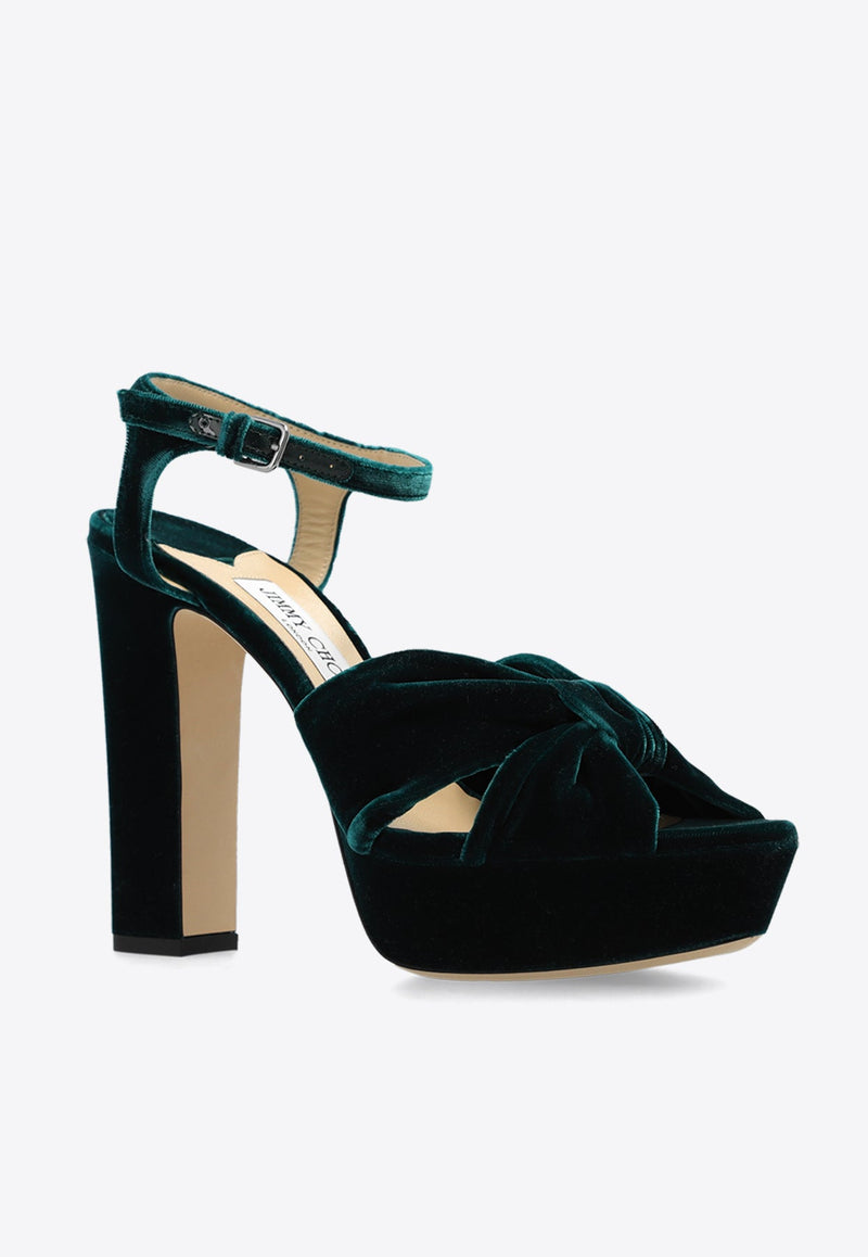 Heloise 120 Velvet Platform Sandals