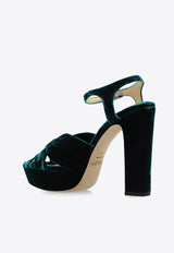 Heloise 120 Velvet Platform Sandals