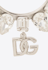 Rhinestone Embellished DG Logo Ear Cuffs