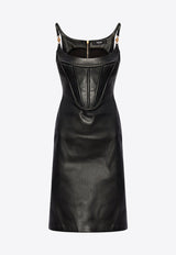 Medusa '95 Corset Leather Knee-Length Dress