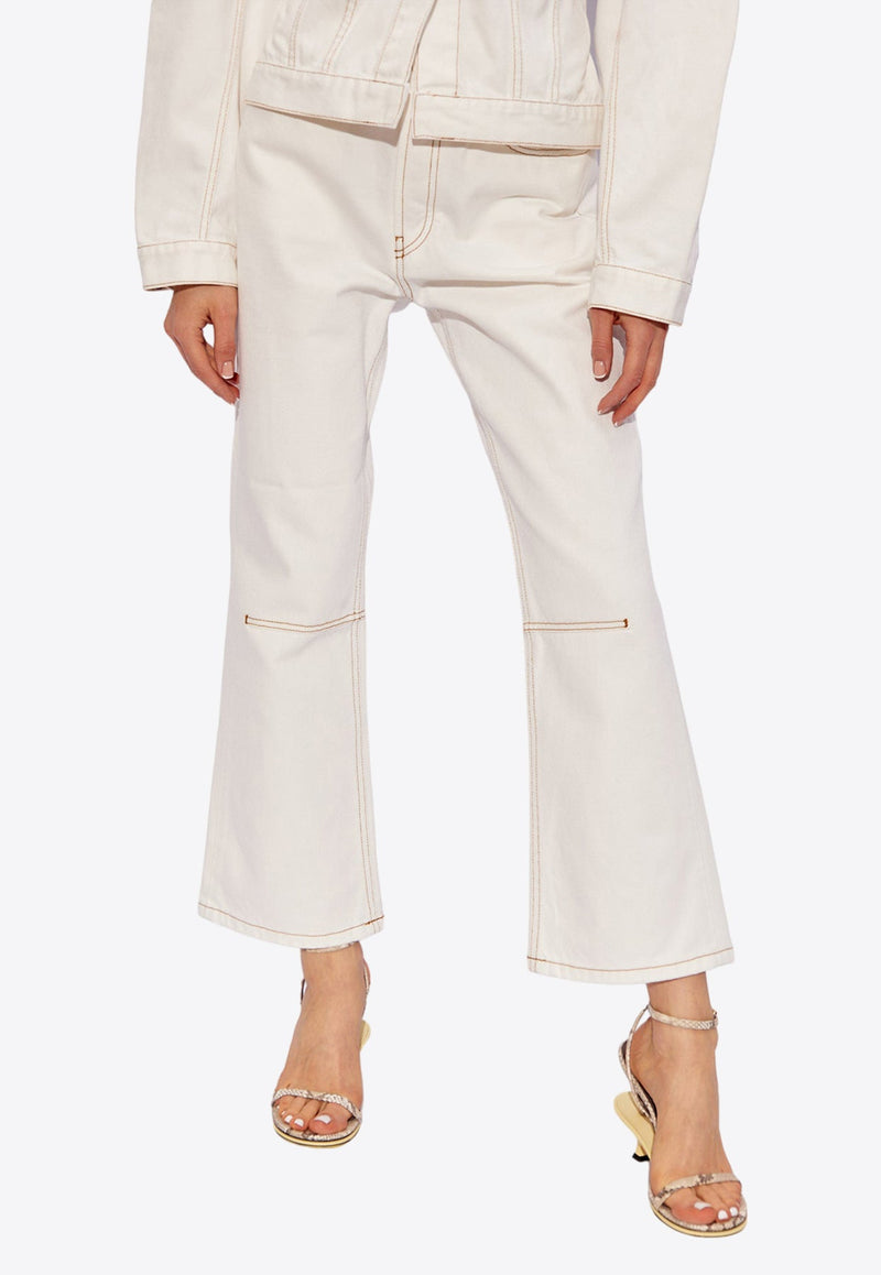 Court Cropped Flared Jeans