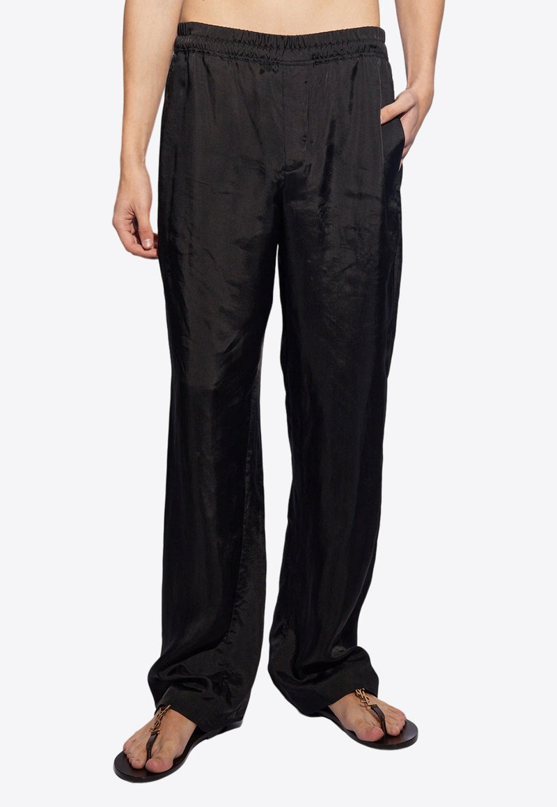Relaxed Low-Rise Twill Pants