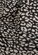Leopard Silk Georgette Square Scarf