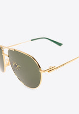 Split Aviator Sunglasses