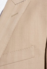 Single-Breasted Pinstripe Wool Suit