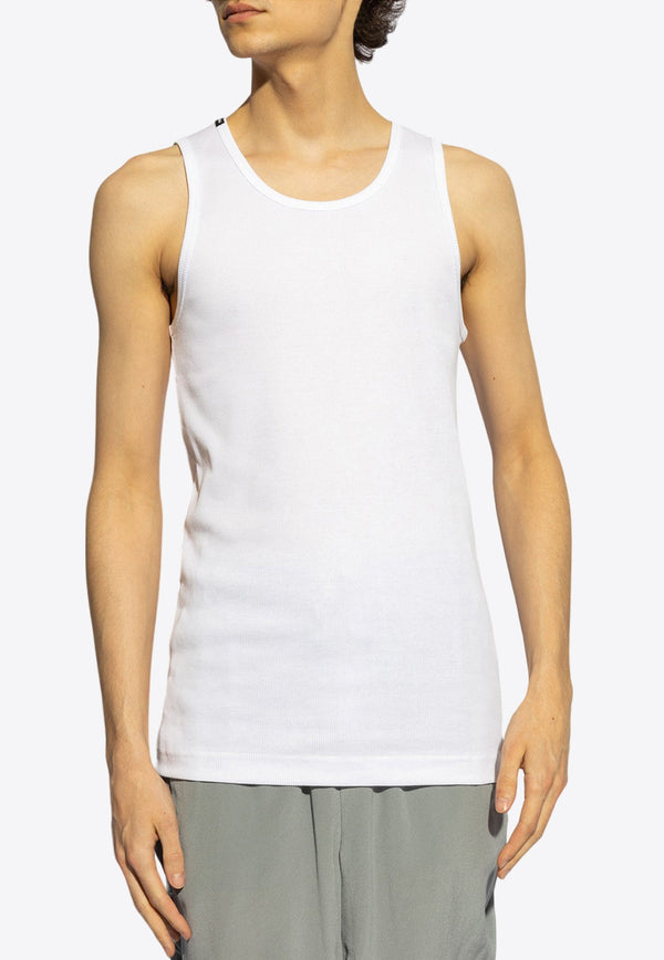 Logo Tag Fine-Rib Tank Top